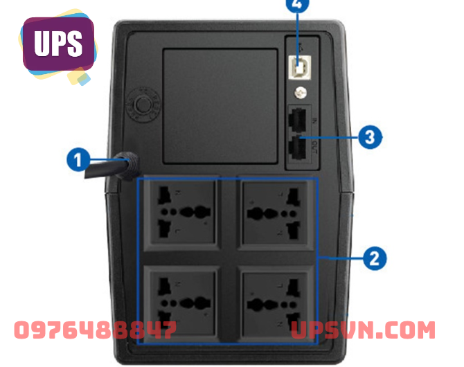 Bộ Lưu Điện PROLINK PRO1201SFCU (Line Interactive/ 1200VA/600W) - Ảnh 2
